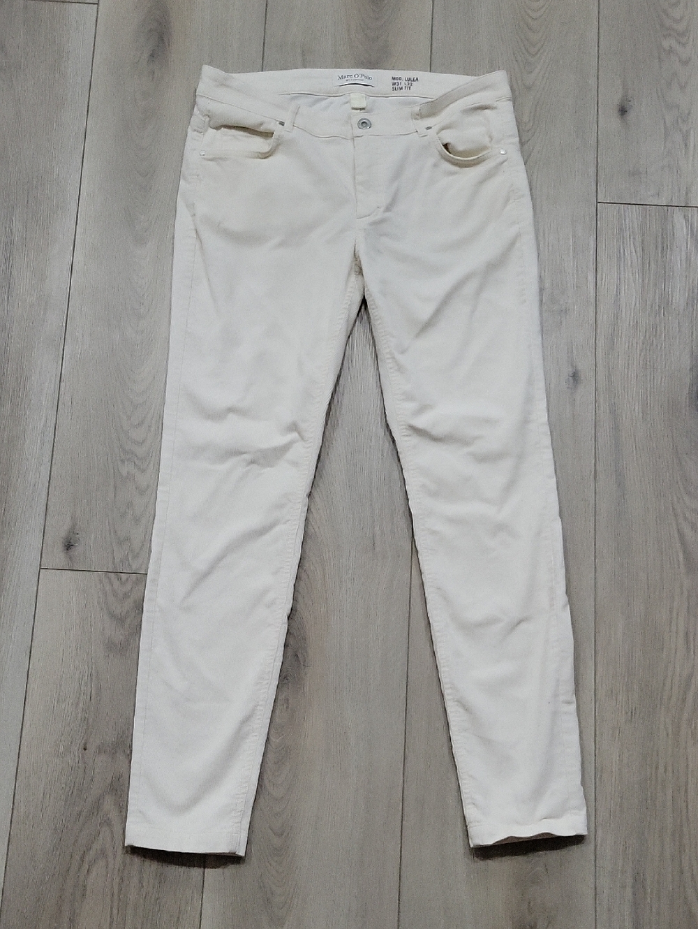 Men's Cream Corduroy Pants